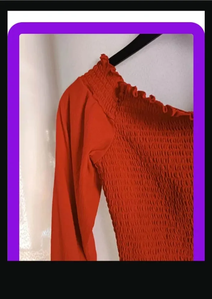 Tee shirt court manche longue taille S - photo numéro 2