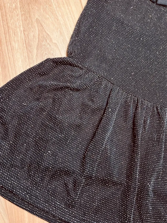 Taille 4 ans robe de fête fille Tissaia noire et argenté * scintillante * 🩷 - photo numéro 2
