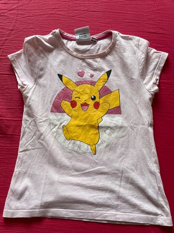 T-shirt rose, fille Pokémon