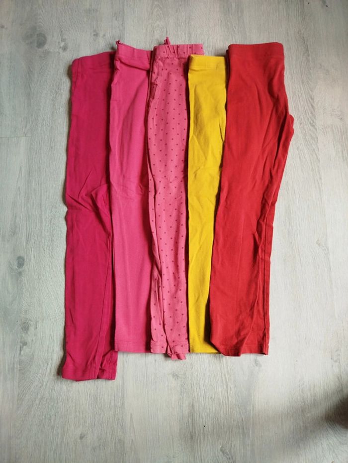 Lot 5 leggings nky 8 ans