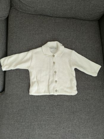 Gilet blanc in extenso 6 mois