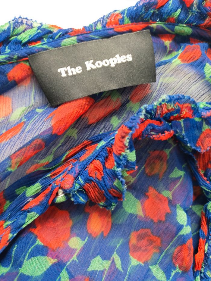 Robe The Kooples transparente à fleurs – Taille 3 – Volants & boutons - photo numéro 11