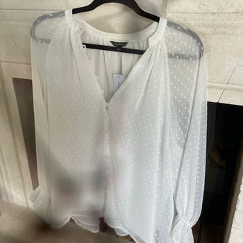 Blouse blanche plumetis esprit bohème