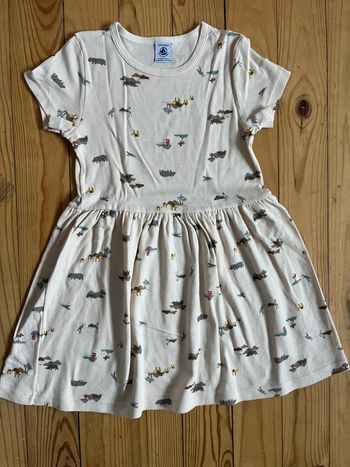 Robe crème Petit Bateau 6 ans