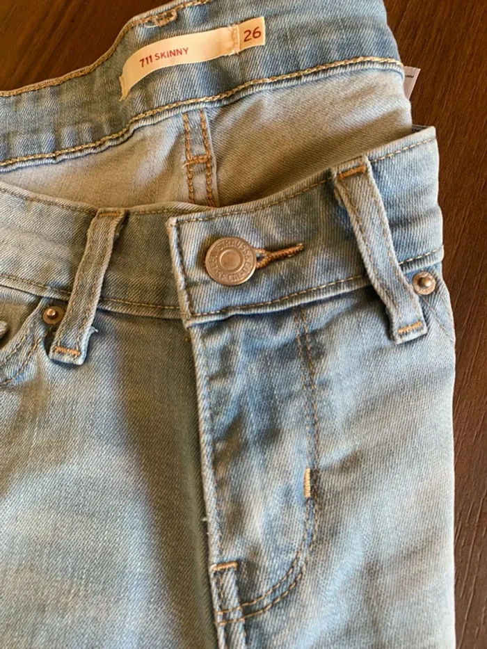 Jean Levi s bleu clair 26 skinny 711 - photo numéro 9