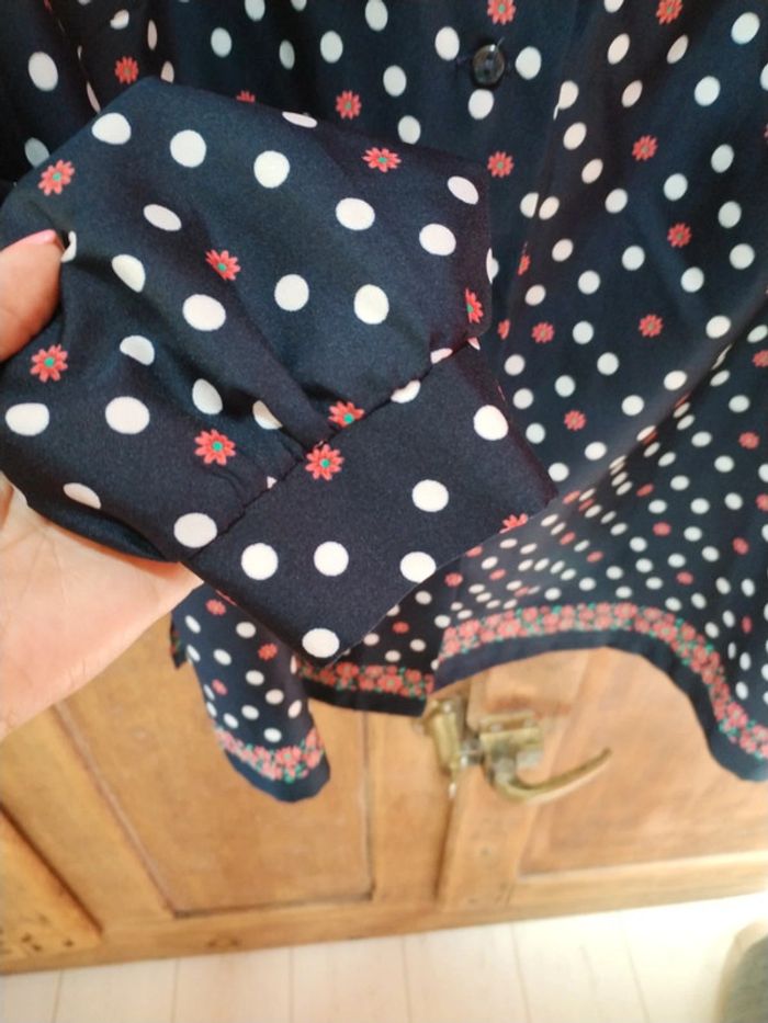 Blouse à pois vintage - photo numéro 3
