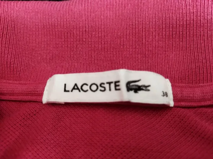 Polo Lacoste femme édition limitée F8330 rose foncé / fushia - photo numéro 4