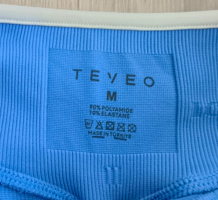 Legging Teveo Contrastline Sculpt Scrunch Ignite Bleu Azur - photo numéro 7