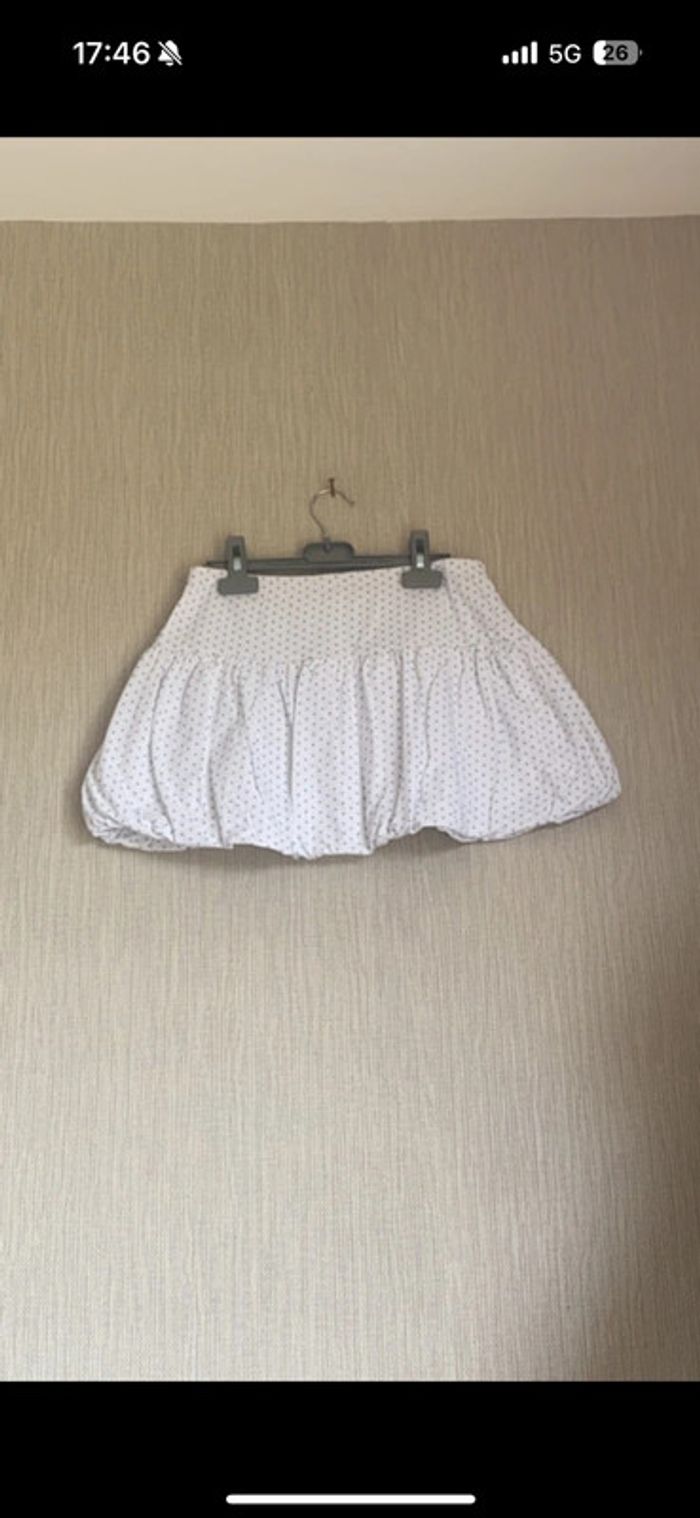 Jupe blanche a pois 12 ans Tao - photo numéro 2