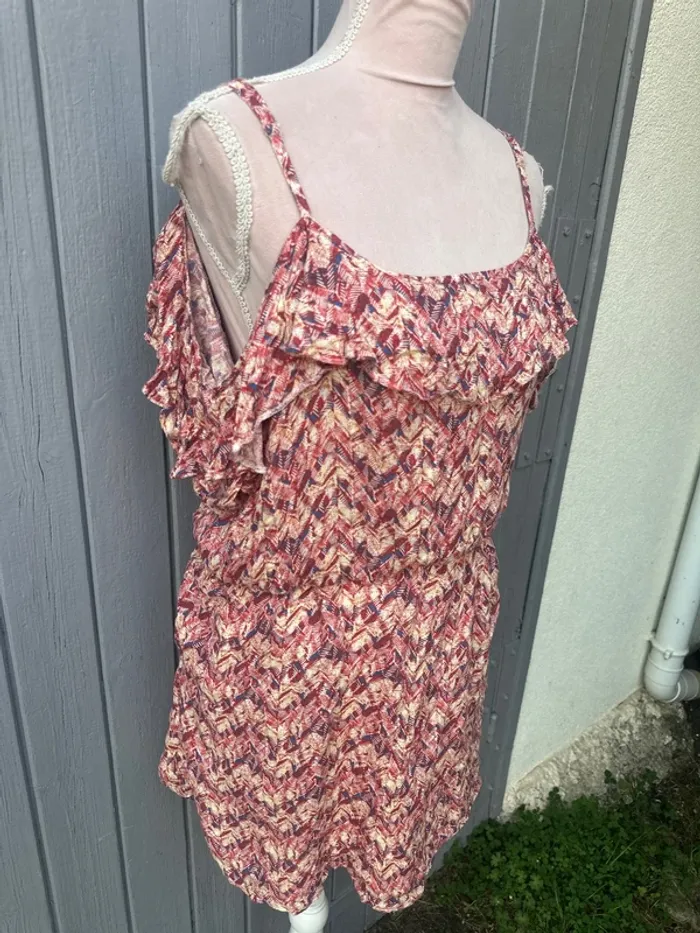 Robe d’été fines bretelles colorée doublée Bréal 44/XXL - photo numéro 2
