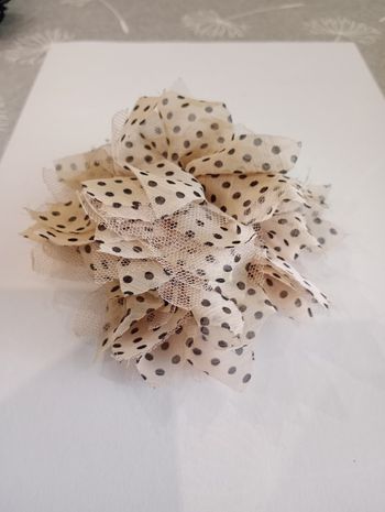 Fleur rose pince broche