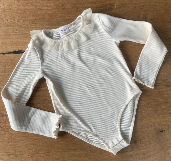 Body cotelé tulle paillettes