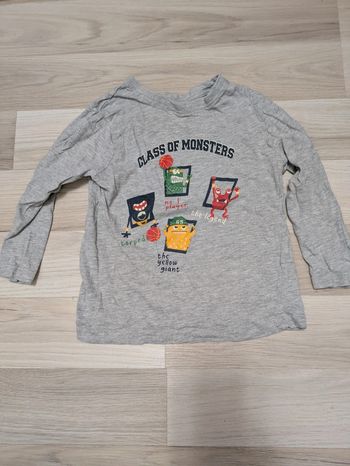 T-shirt manches longues garçon Monsters 4 ans