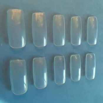 100 faux ongles transparents, neuf