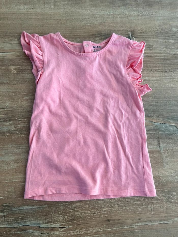 Tee shirt 36 mois fille rose neuf