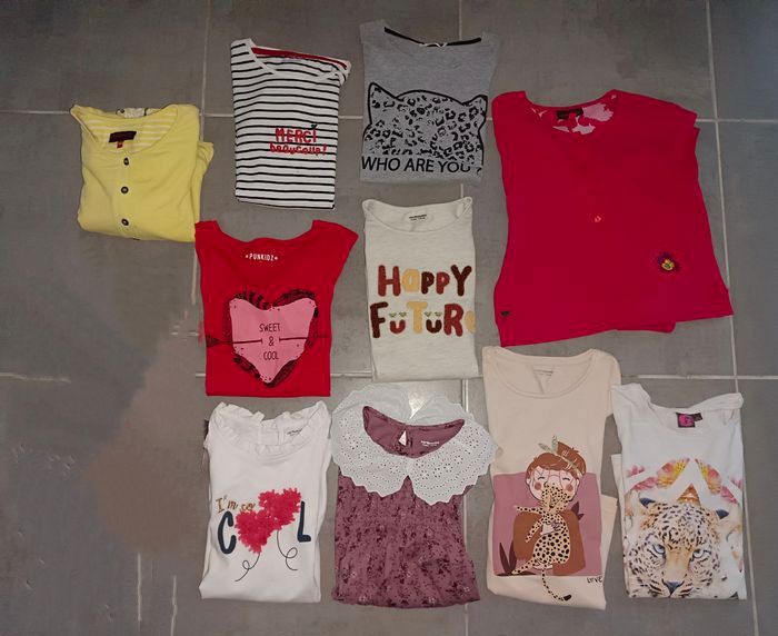 Lot de hauts à manches longues fille en 14 ans