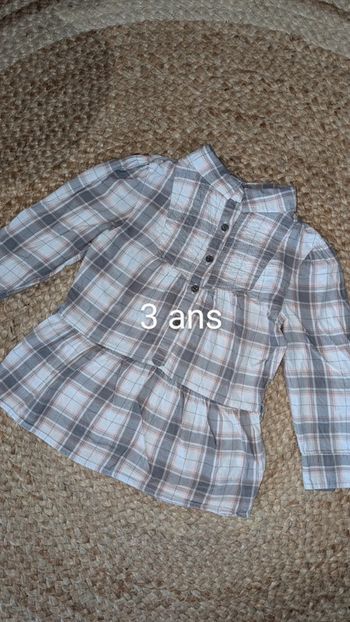Chemise tunique fille - 3 ans