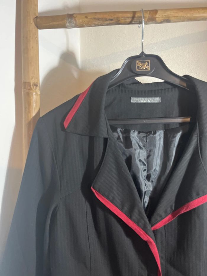 Veste noire et rouge Liliane H - photo numéro 2