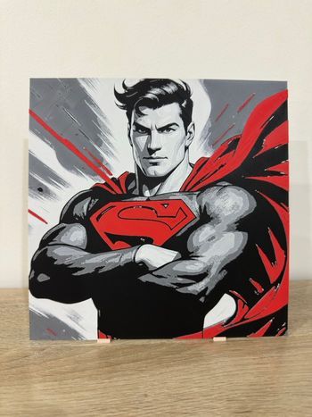 Décoration murale Superman 20x20cm