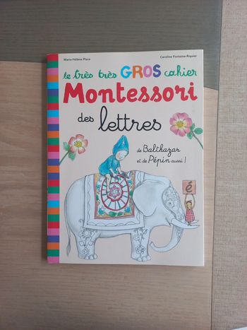 Cahier montessori des lettres
