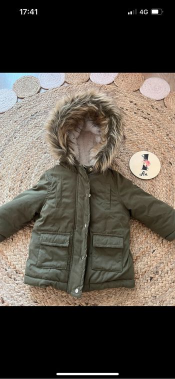 Manteau / Parka IKKS vert kaki - 12 mois