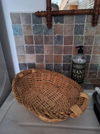 Panier osier vintage