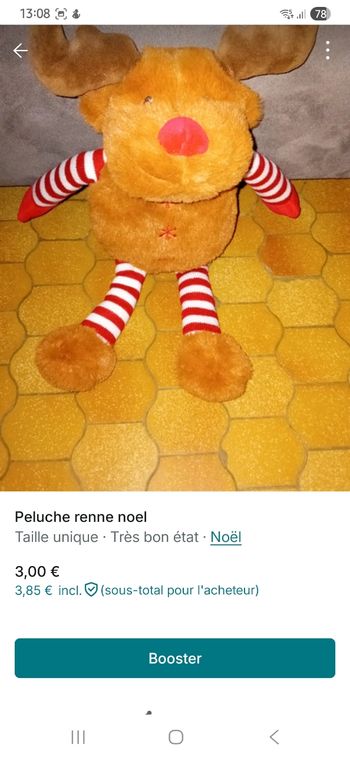 Peluche renne
