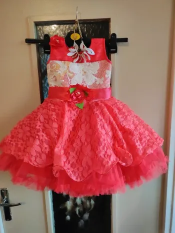 Robe de cérémonie enfant rose 22 mois