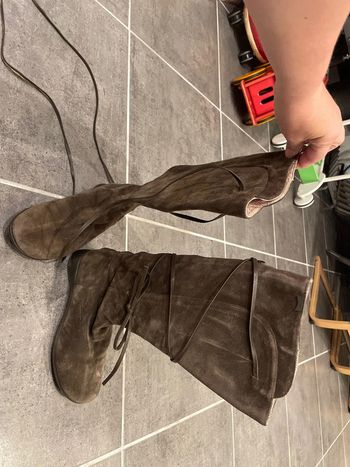 Bottes camper 38 en daim