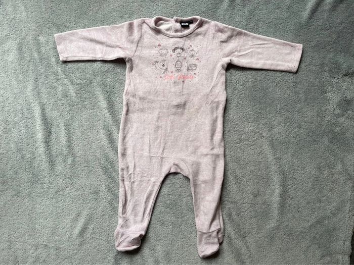 Pyjama velours, fille, 9 mois