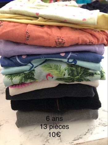 Lot vêtements fille 6 ans