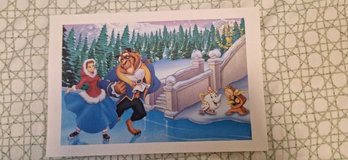 Lithographie commémorative La Belle et la Bête Disney 1998