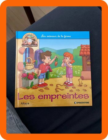 Livre pour enfants sur les animaux de la ferme altaya les empreintes