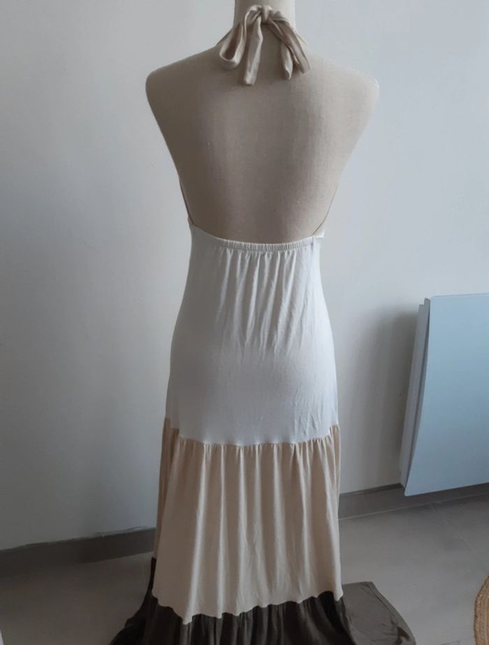 Robe longue tricolore Hippocampe Paris T38 - photo numéro 5
