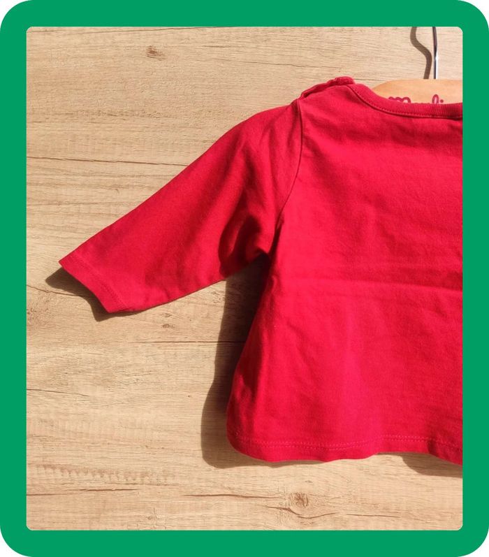 Tee shirt manche longue Rouge TAO 9 mois - photo numéro 6