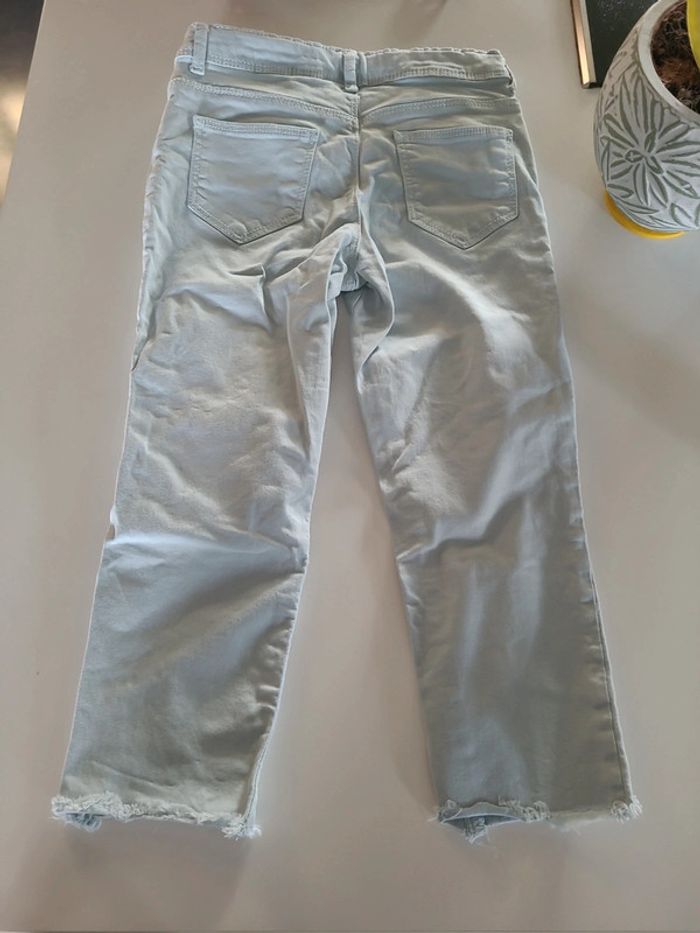Pantacourt 7/8, taille 8 ans, turquoise - photo numéro 3