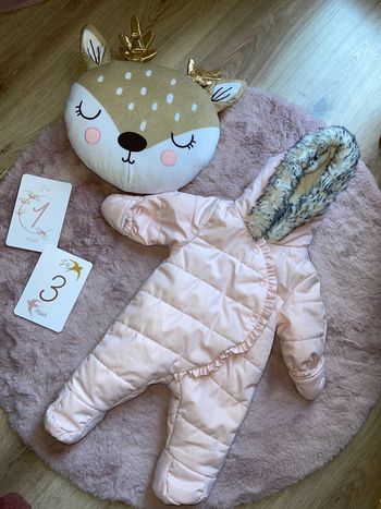 Combinaison chaude 1-3 mois bébé fille obaidi
