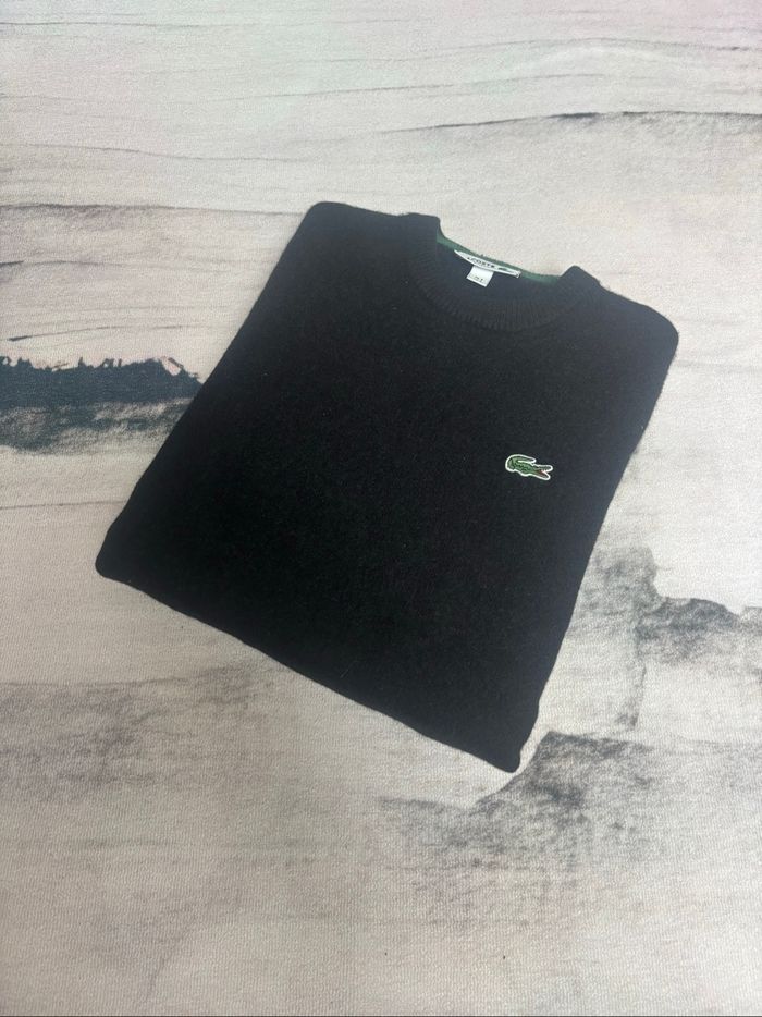 Sweat Lacoste noir moumoute taille S