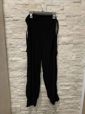 Pantalon ample grossesse noir extensible T36/38