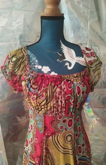 Superbe robe été multicolore mesh Yk2 2000