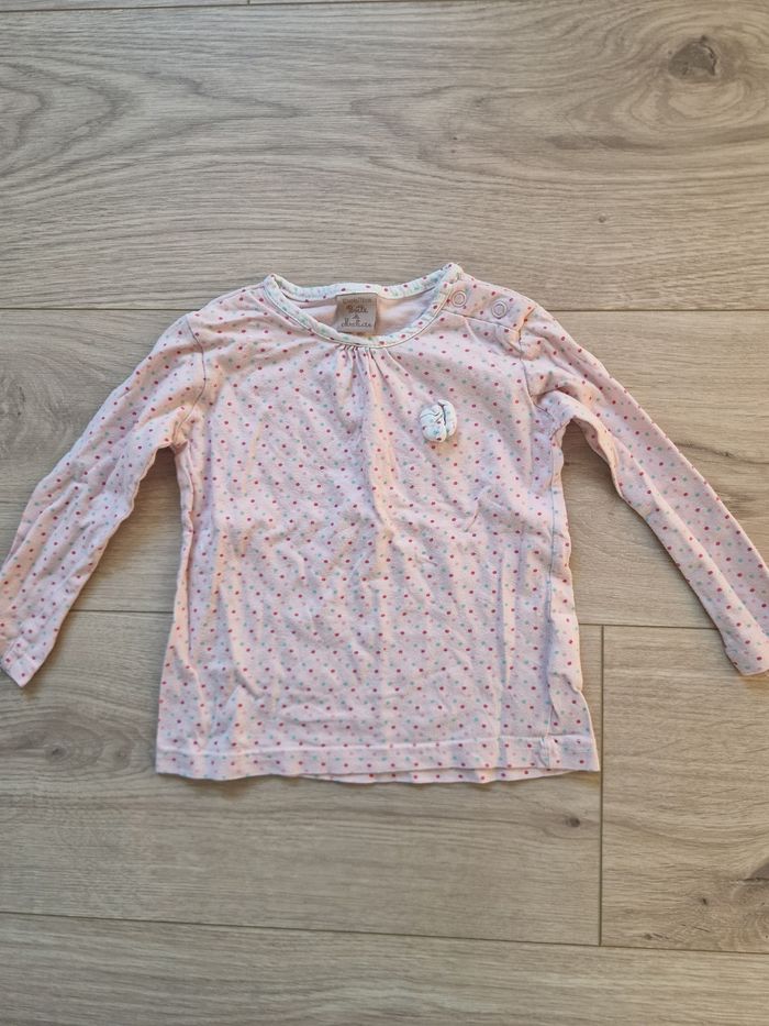 Lot de 5 T-shirts bébé fille manches longues 12 mois - photo numéro 10