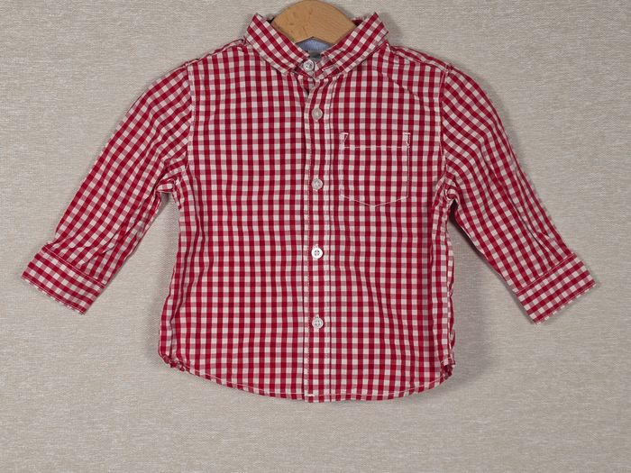 Chemise à manches longues à carreaux Tex 18 mois - photo numéro 1