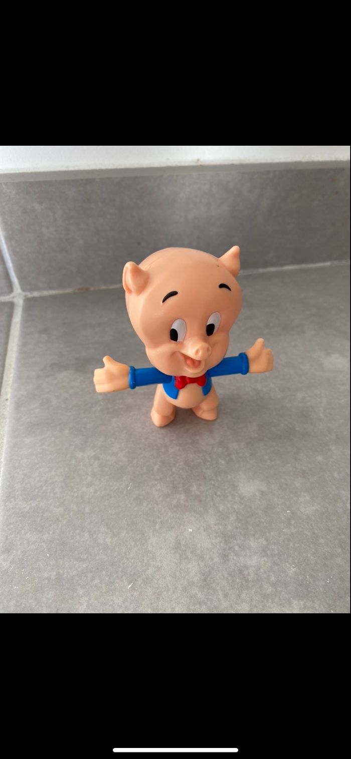 Figurine Porky Pig Cochonnet Looney Tunes - photo numéro 5