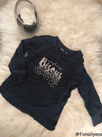 🌸 T-shirt ML une pluie de bisous 18 mois 🌸