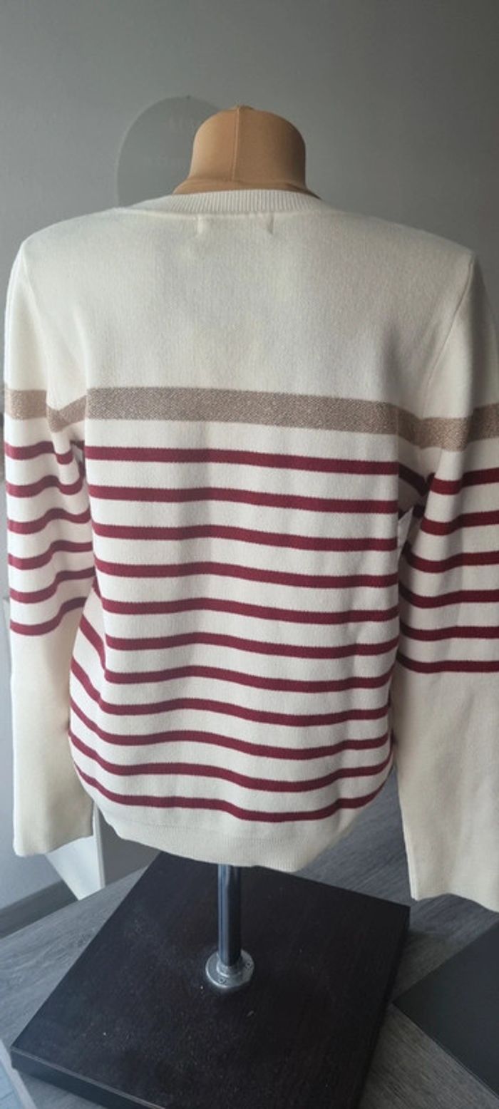 Pull Majolica - Beige Bordeaux - MJ95157 - photo numéro 2
