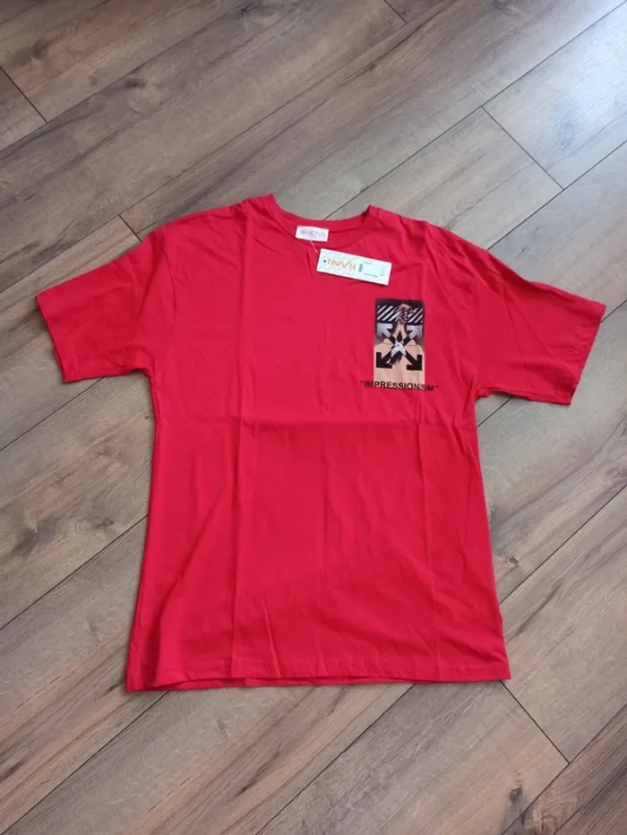 Tee shirt rouge homme L - photo numéro 2