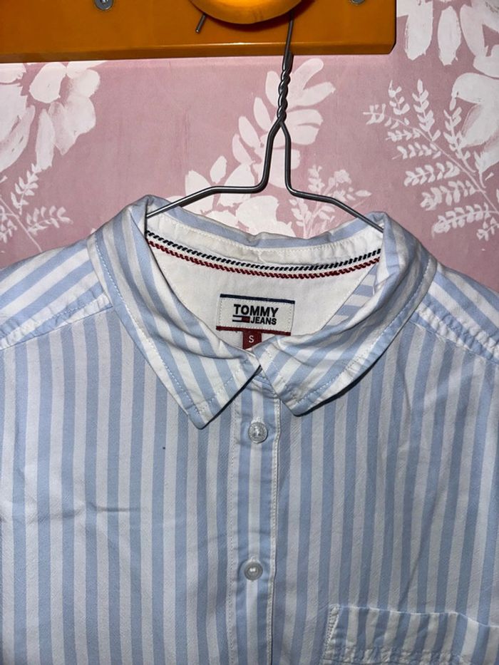 Chemise à rayures blanches et bleues - photo numéro 4