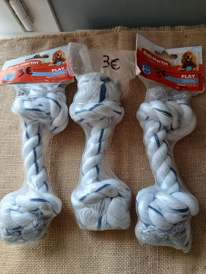 Lot de 3 jouets Cordes pour chien 10-25kg - photo numéro 1