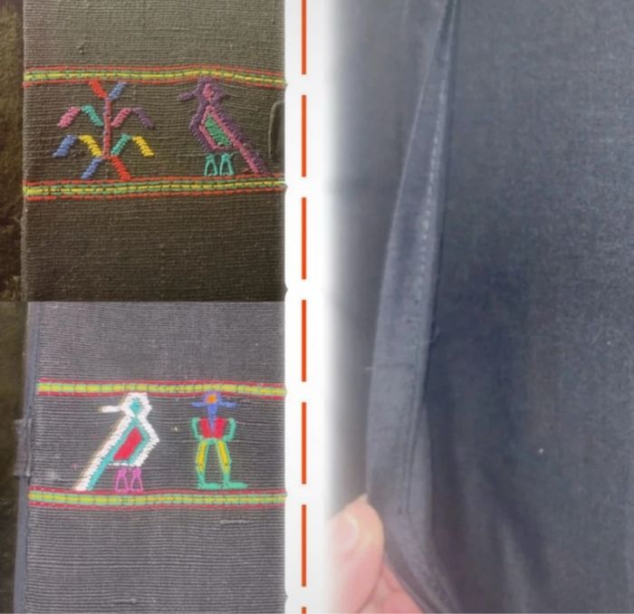 Pochette broderie vintage