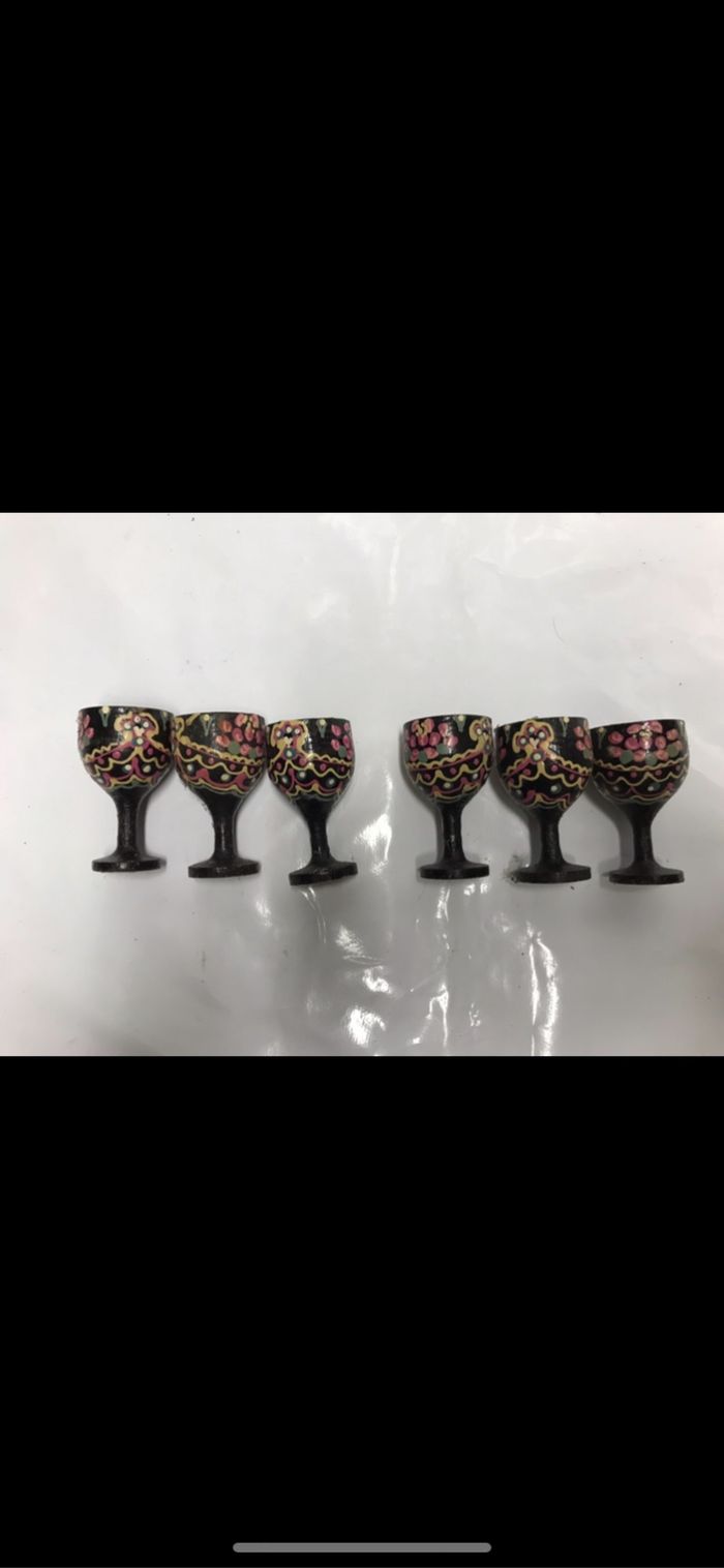 Coquetiers en bois vintage